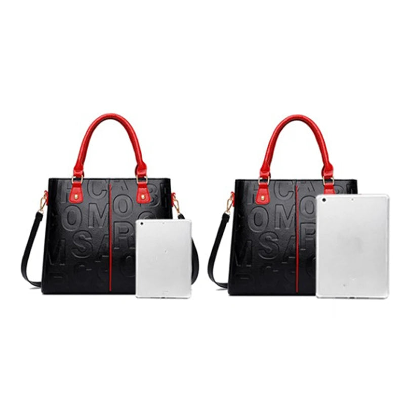 PU Leather Casual Crossbody Bags for Women Ladies Luxury Designer Tote Handbag Female Large Capacity Travel Shoulder Bag Sachel