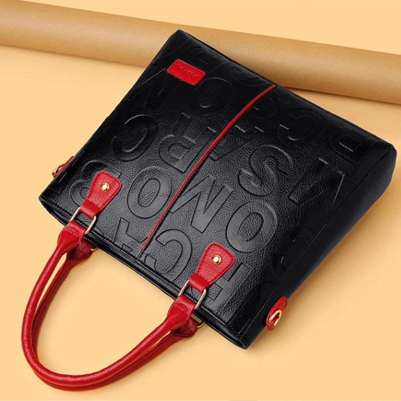 PU Leather Casual Crossbody Bags for Women Ladies Luxury Designer Tote Handbag Female Large Capacity Travel Shoulder Bag Sachel
