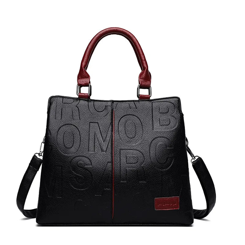 PU Leather Casual Crossbody Bags for Women Ladies Luxury Designer Tote Handbag Female Large Capacity Travel Shoulder Bag Sachel
