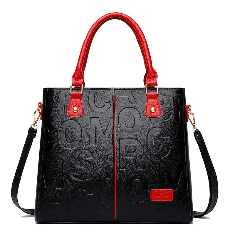 PU Leather Casual Crossbody Bags for Women Ladies Luxury Designer Tote Handbag Female Large Capacity Travel Shoulder Bag Sachel