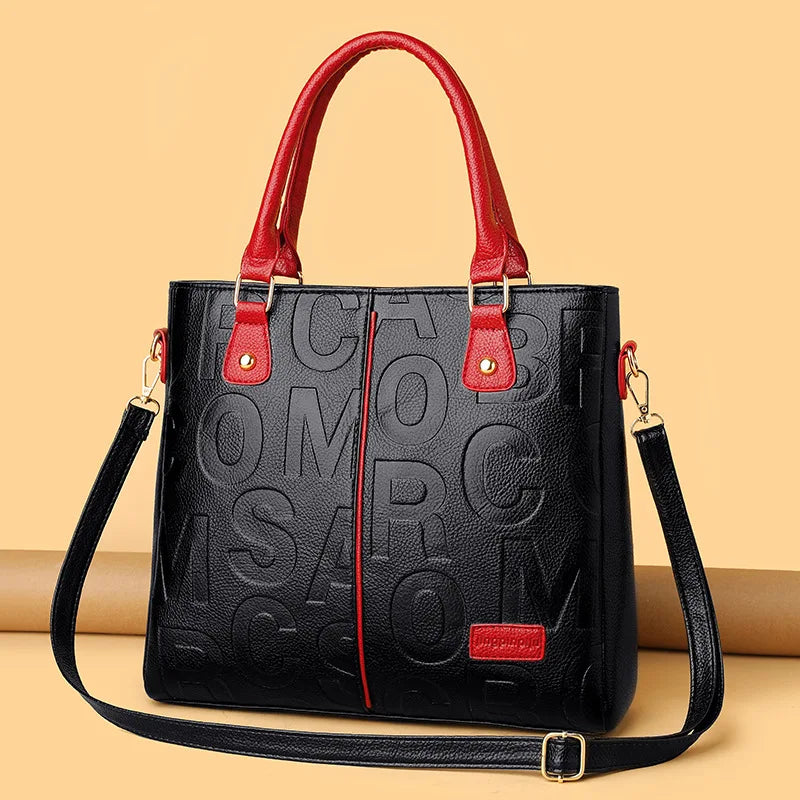 PU Leather Casual Crossbody Bags for Women Ladies Luxury Designer Tote Handbag Female Large Capacity Travel Shoulder Bag Sachel