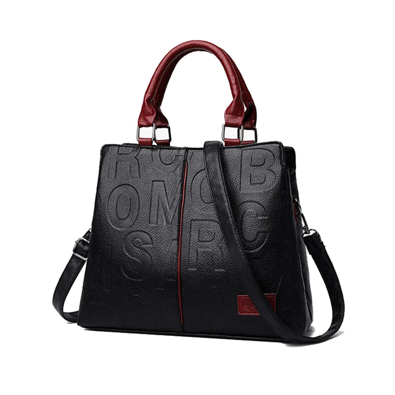 PU Leather Casual Crossbody Bags for Women Ladies Luxury Designer Tote Handbag Female Large Capacity Travel Shoulder Bag Sachel