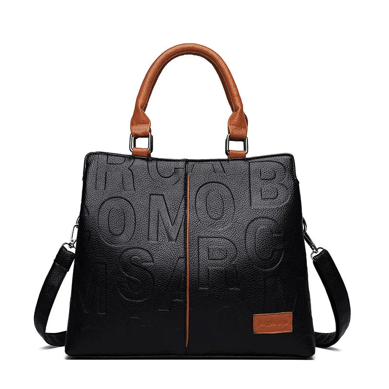 PU Leather Casual Crossbody Bags for Women Ladies Luxury Designer Tote Handbag Female Large Capacity Travel Shoulder Bag Sachel