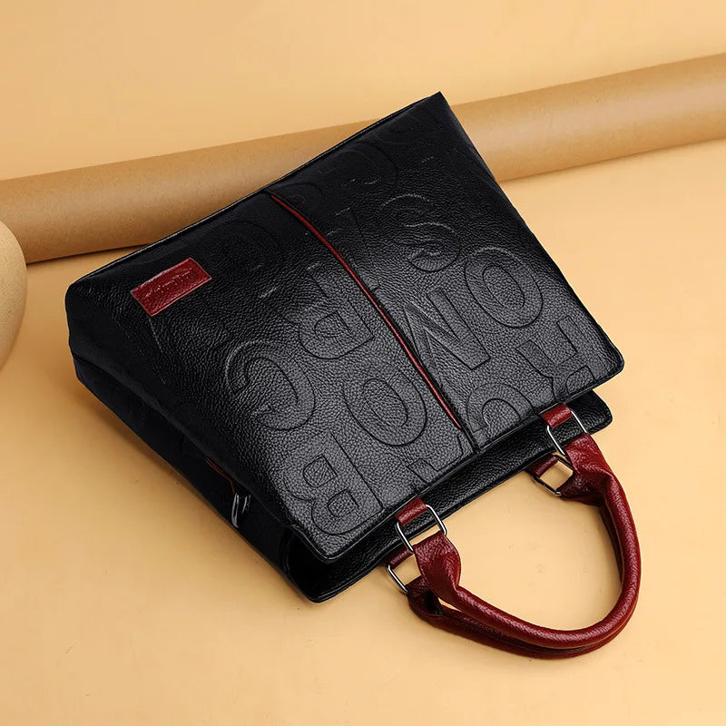 PU Leather Casual Crossbody Bags for Women Ladies Luxury Designer Tote Handbag Female Large Capacity Travel Shoulder Bag Sachel