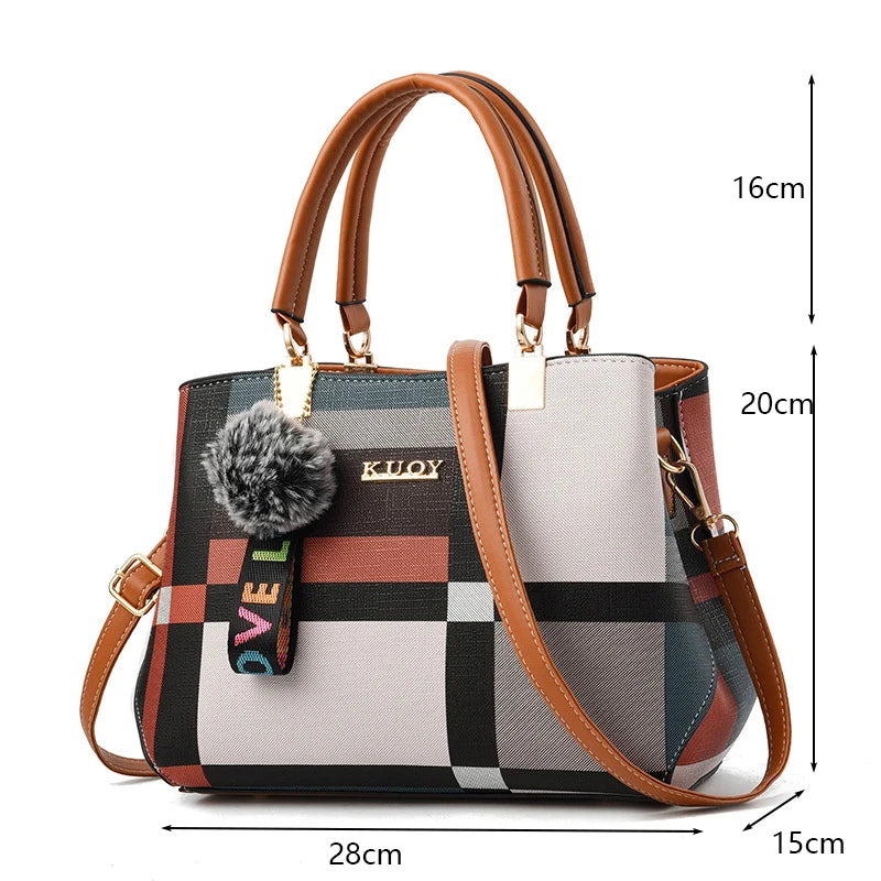 PU Leather Casual Crossbody Bags for Women Ladies Luxury Designer Tote Handbag Female Large Capacity Travel Shoulder Bag Sachel