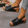 Women's Casual Heel for Summer Wedged Sandals Lightweight Summer Footwear