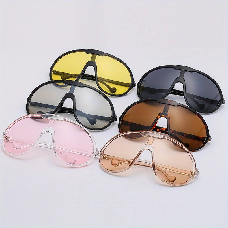 Oversized Sunglasses Women Punk Fashion Big Frame Vintage Retro Gradient Shades UV400