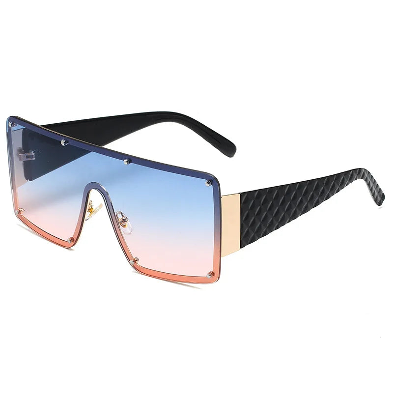 New Large Frame Joined Body Sunglasses Women Outdoor Leisure Eyewear UV400 Oculos De Sol