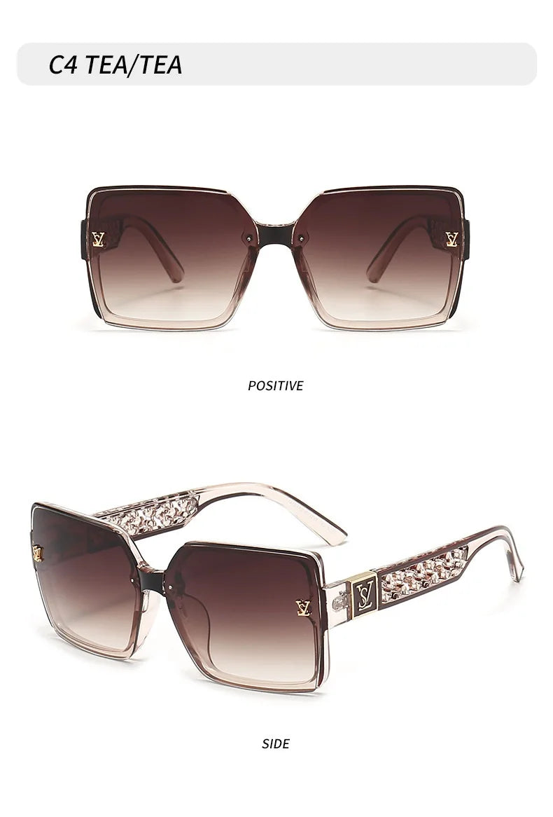 2026 Fashion Sunglasses For Women And Men Stylish Oversize Square Unisex Shades UV400