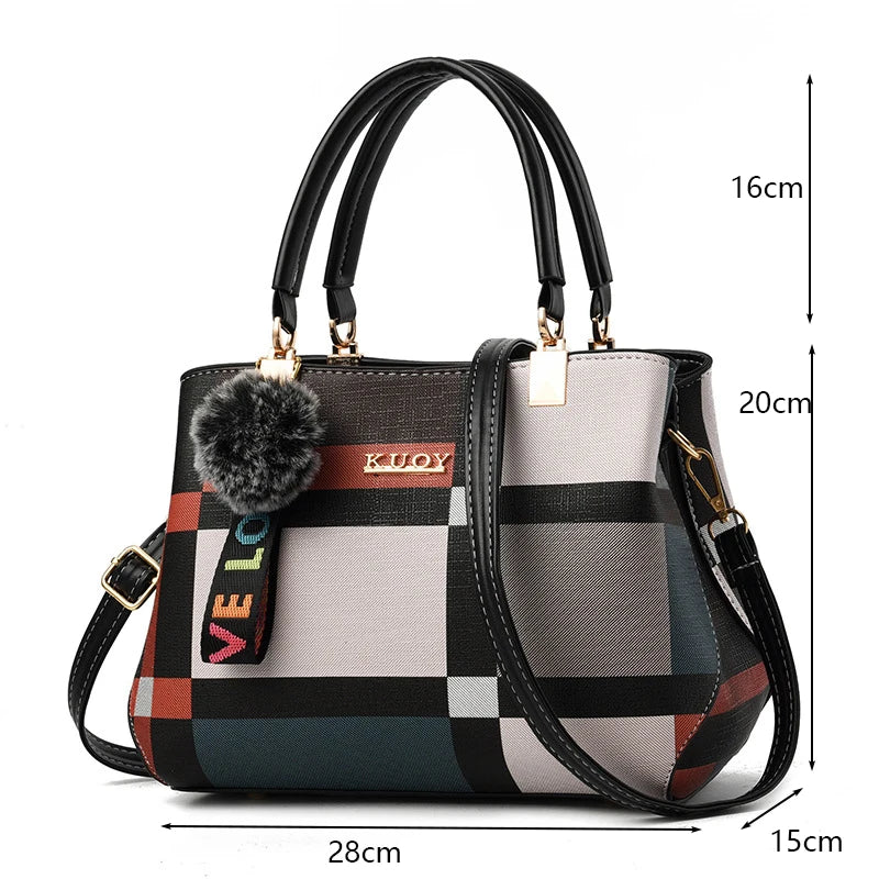 PU Leather Casual Crossbody Bags for Women Ladies Luxury Designer Tote Handbag Female Large Capacity Travel Shoulder Bag Sachel