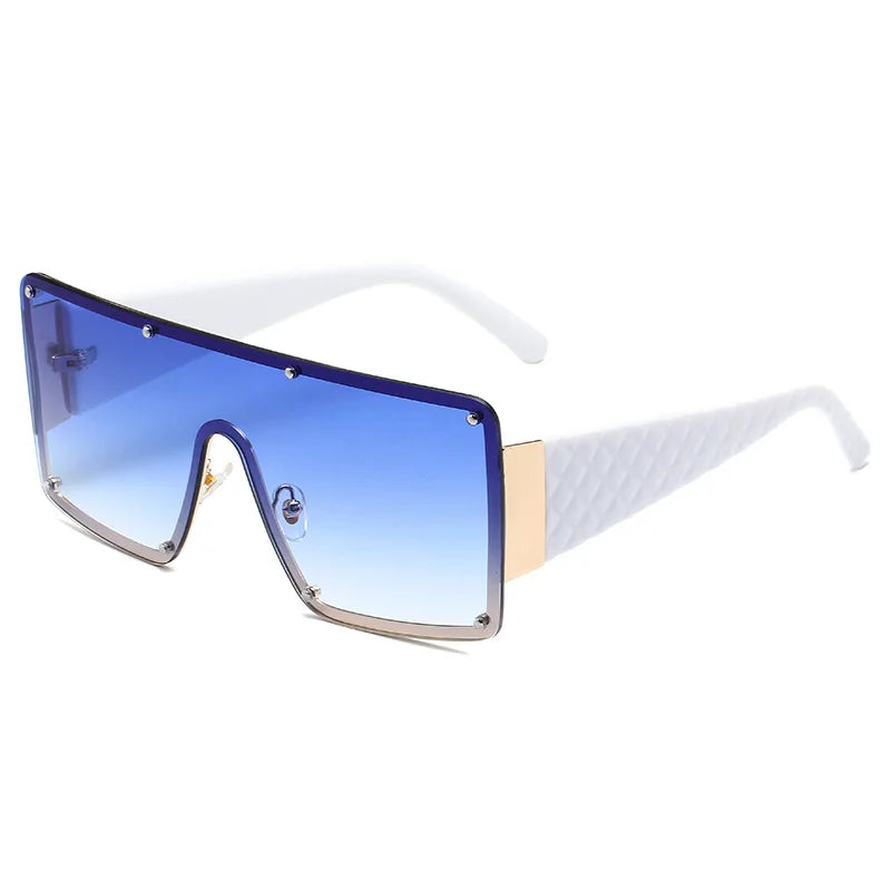New Large Frame Joined Body Sunglasses Women Outdoor Leisure Eyewear UV400 Oculos De Sol