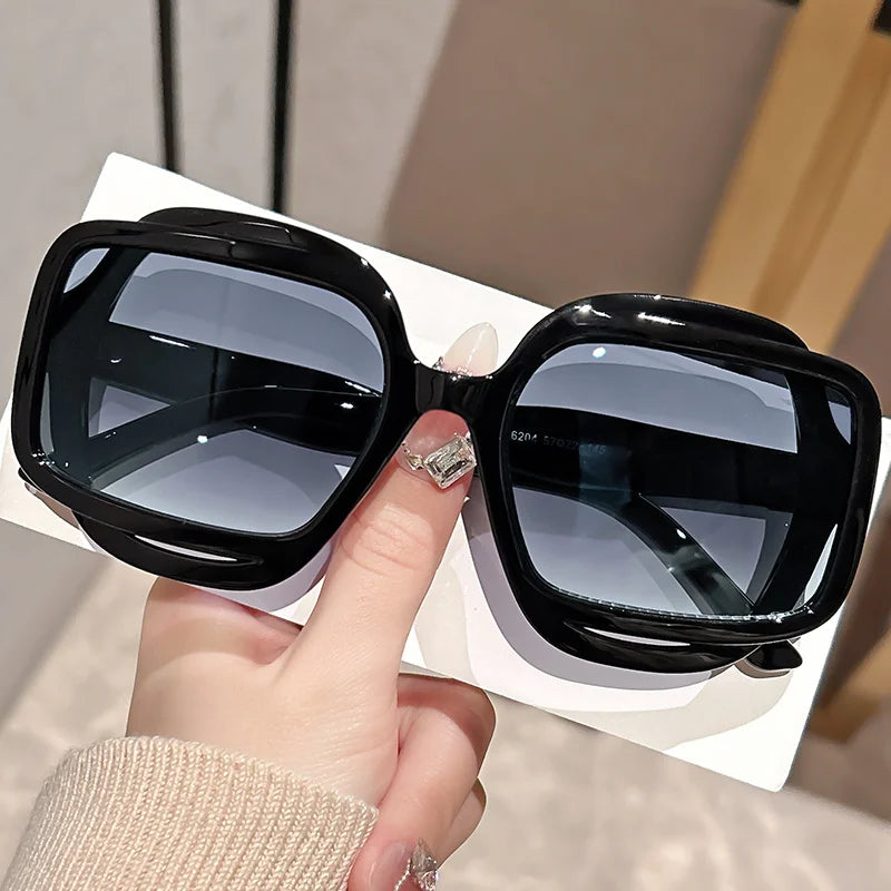 2026 Fashion Sunglasses with Polygonal Color Blocking for Men and Women, Retro Y2K Style, Sophisticated Personality Sunglasses