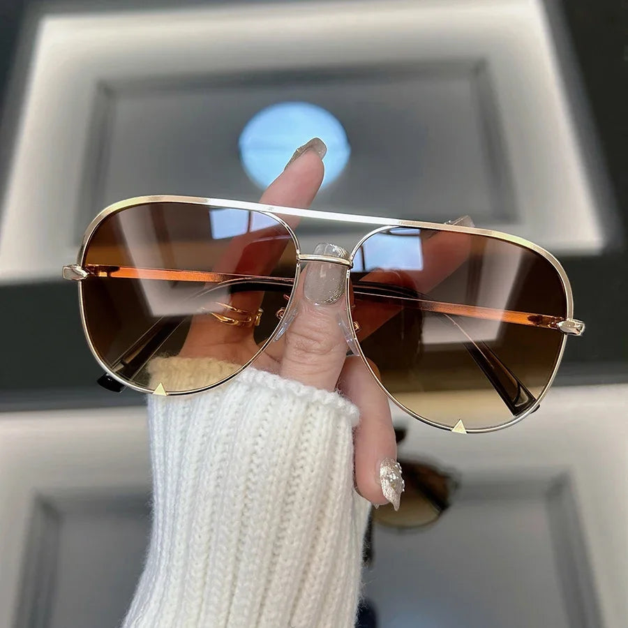 Fashion Vintage Oval Sunglasses Women Men Brand Designer Retro Sun Glasses Female's