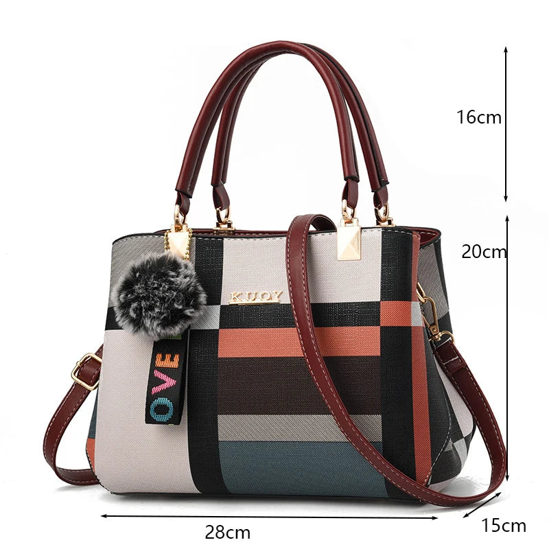 PU Leather Casual Crossbody Bags for Women Ladies Luxury Designer Tote Handbag Female Large Capacity Travel Shoulder Bag Sachel