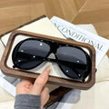 European and American retro style men's and women's fashionable sunglasses trend versatile summer sun shading and UV protection