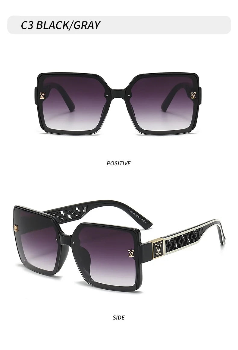 2026 Fashion Sunglasses For Women And Men Stylish Oversize Square Unisex Shades UV400