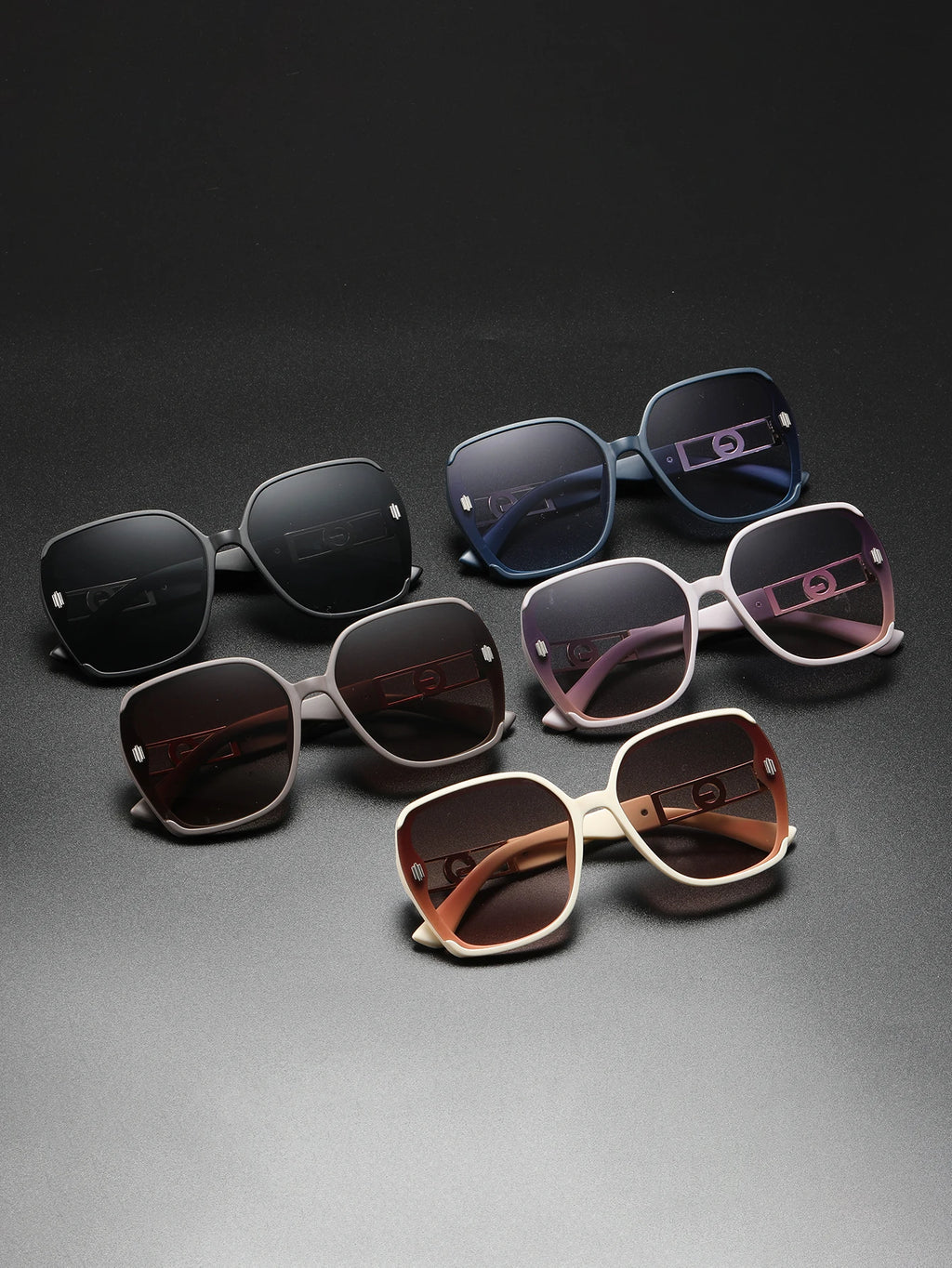UV-resistant sunglasses for women, high-end look, versatile for large faces, slimming glasses