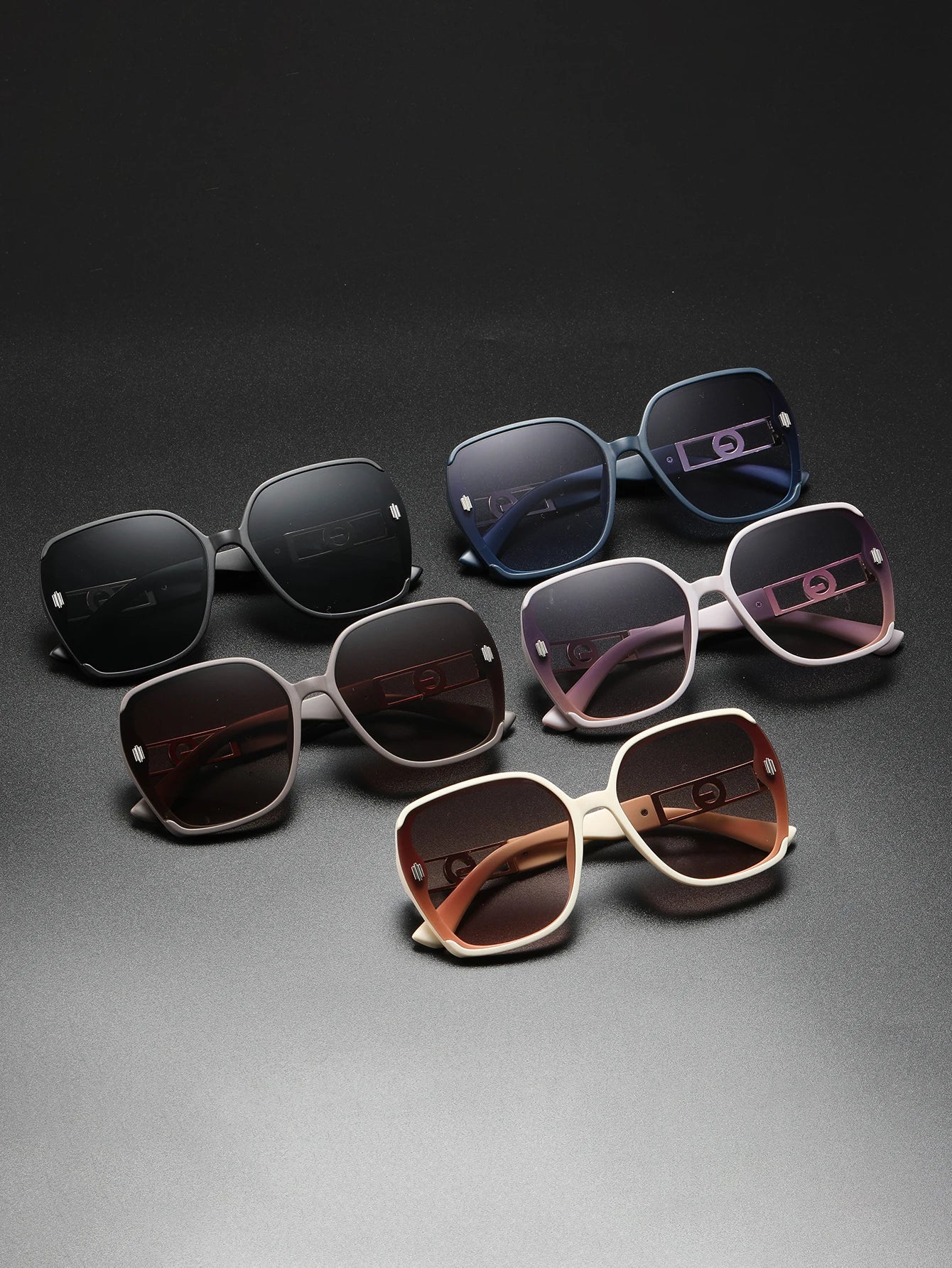 UV-resistant sunglasses for women, high-end look, versatile for large faces, slimming glasses