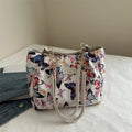 Women's Nylon Shoulder Bag Animal Printing Large Capacity and Tote Bag For Teen Girls