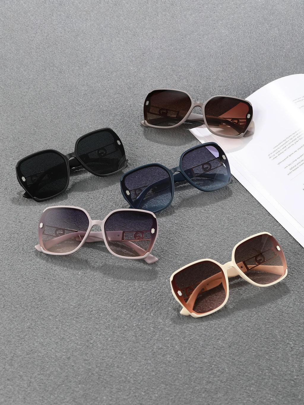 UV-resistant sunglasses for women, high-end look, versatile for large faces, slimming glasses