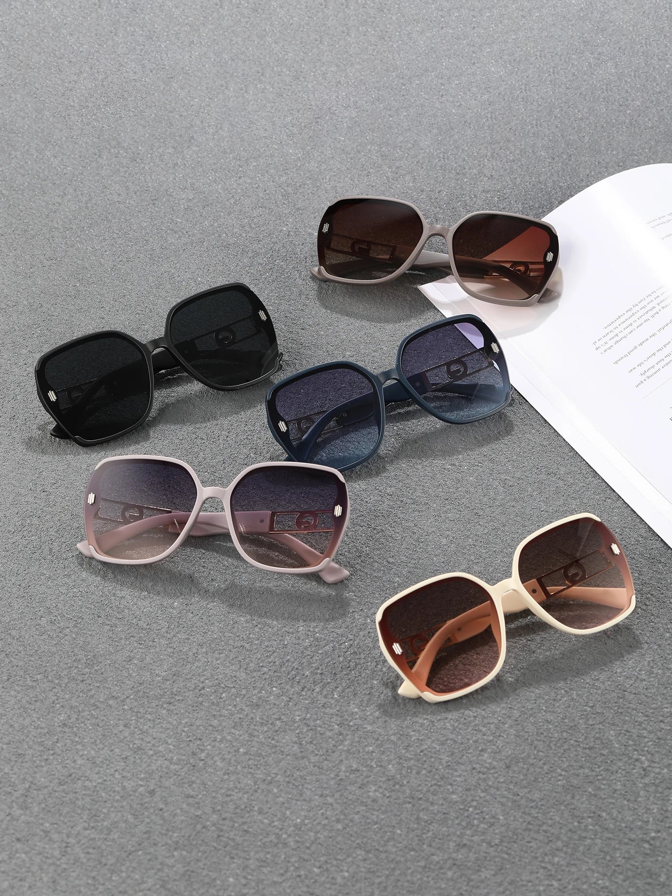 UV-resistant sunglasses for women, high-end look, versatile for large faces, slimming glasses