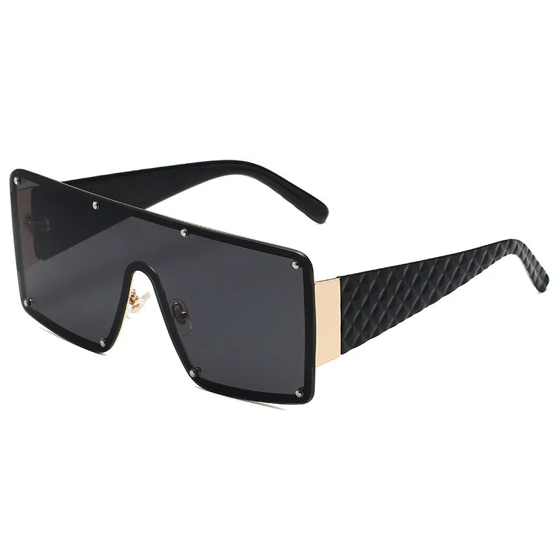 New Large Frame Joined Body Sunglasses Women Outdoor Leisure Eyewear UV400 Oculos De Sol