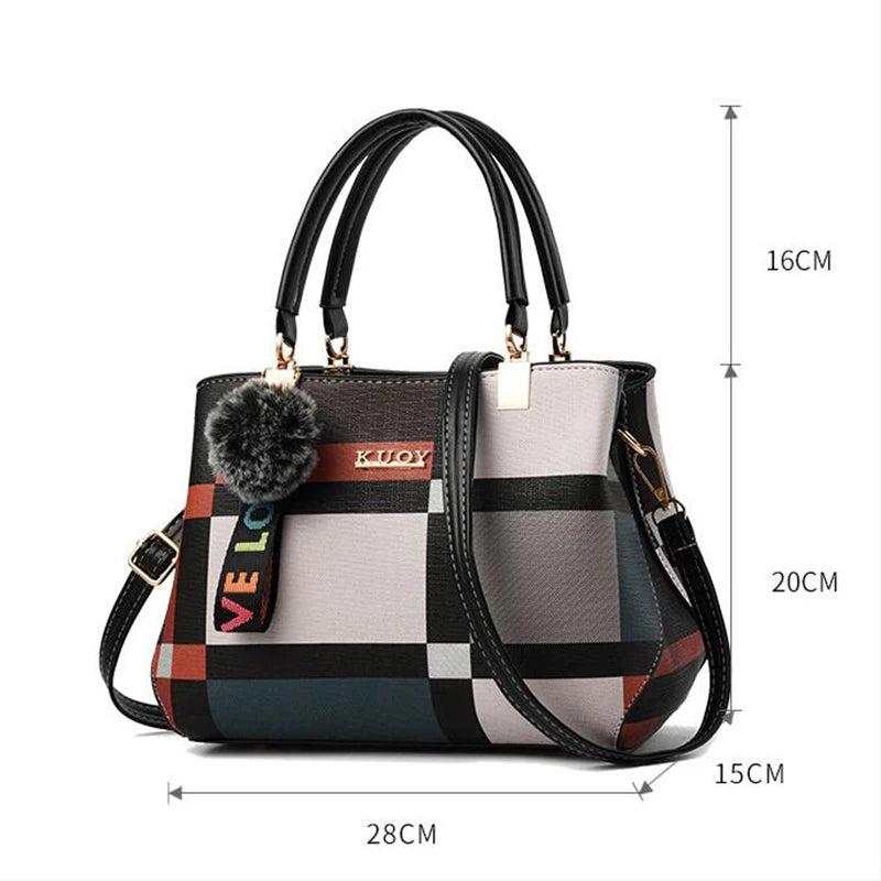 PU Leather Casual Crossbody Bags for Women Ladies Luxury Designer Tote Handbag Female Large Capacity Travel Shoulder Bag Sachel