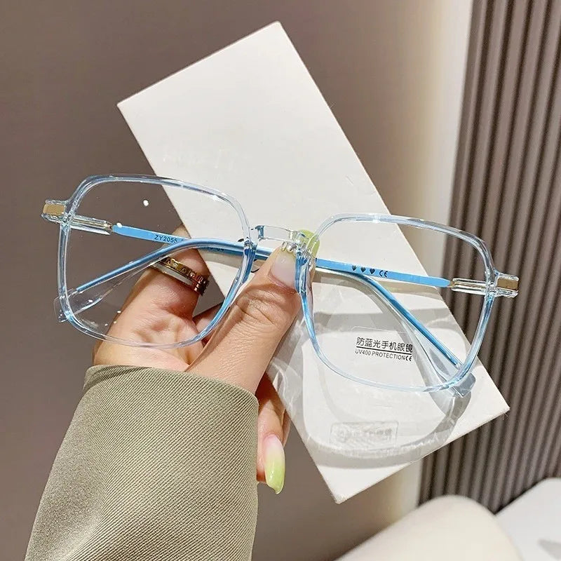 Plamis Photochromic Anti Radiation Metal Computer Glasses Anti Blue Light Eyeglasses Unisex