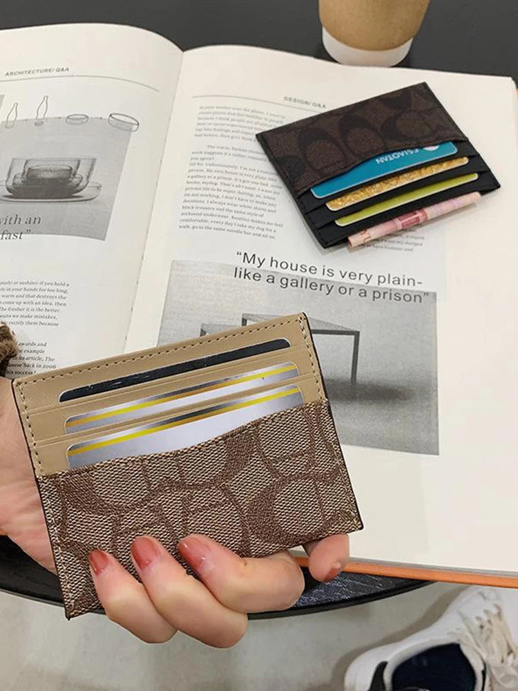 Design Wallets for Women Multi-Function Card Holder PU Leather