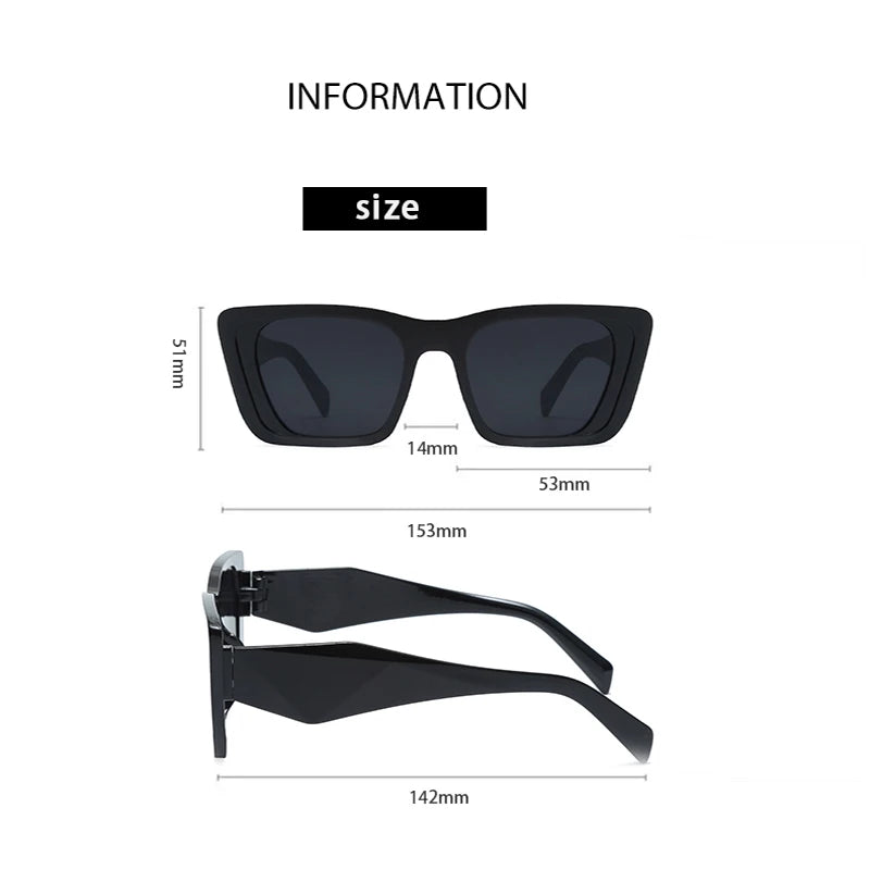 Square Retro Sunglasses Women Men Brand Designer Vintage Sun Glasses Female Male Fashion Shades Mirror Travel Oculos De Sol