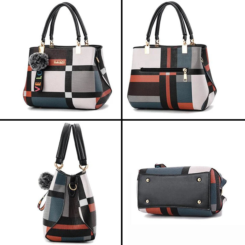 PU Leather Casual Crossbody Bags for Women Ladies Luxury Designer Tote Handbag Female Large Capacity Travel Shoulder Bag Sachel