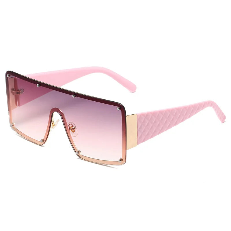 New Large Frame Joined Body Sunglasses Women Outdoor Leisure Eyewear UV400 Oculos De Sol