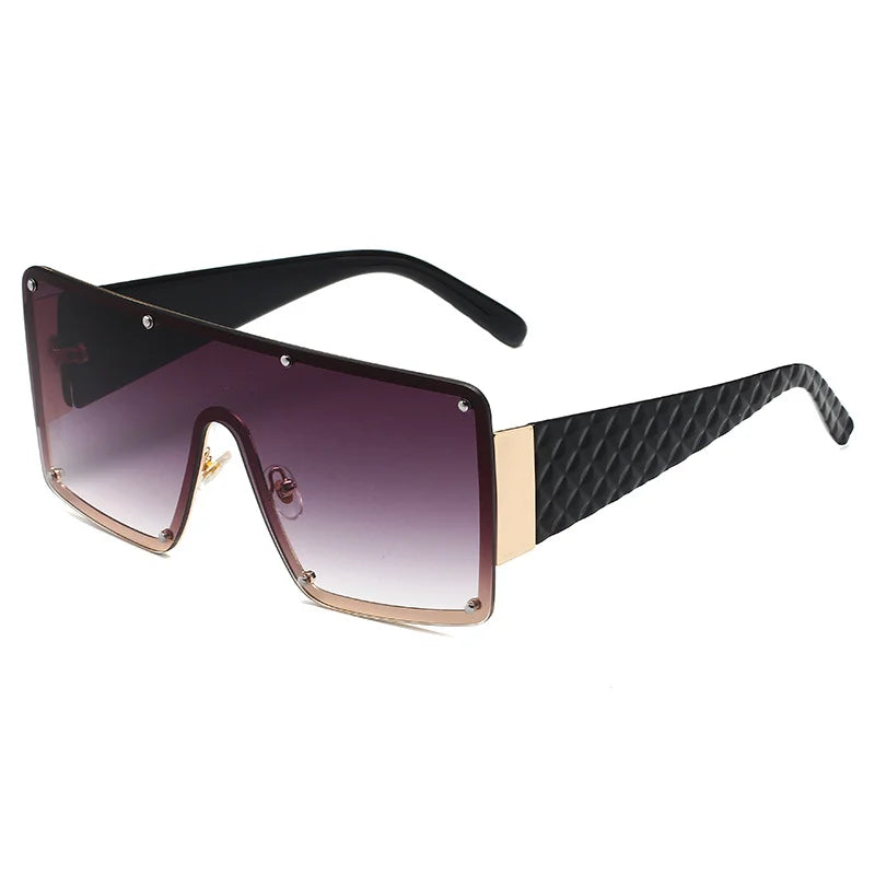New Large Frame Joined Body Sunglasses Women Outdoor Leisure Eyewear UV400 Oculos De Sol
