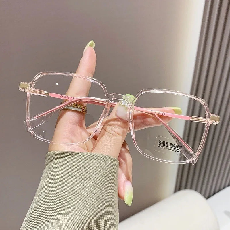 Plamis Photochromic Anti Radiation Metal Computer Glasses Anti Blue Light Eyeglasses Unisex
