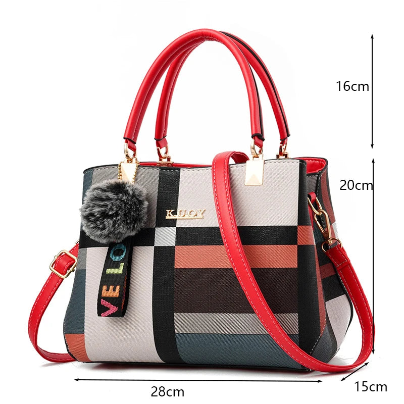 PU Leather Casual Crossbody Bags for Women Ladies Luxury Designer Tote Handbag Female Large Capacity Travel Shoulder Bag Sachel